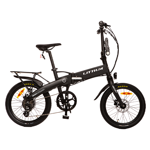 Bicicleta eléctrica plegable Littium Ibiza Dogma Black 14Ah + Bolsa parrilla de regalo
                                    image number 0