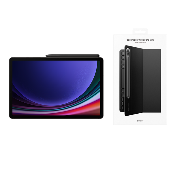 Pack Galaxy Tab S9 Wifi 128GB Graphite + Keyboard Cover Slim Black